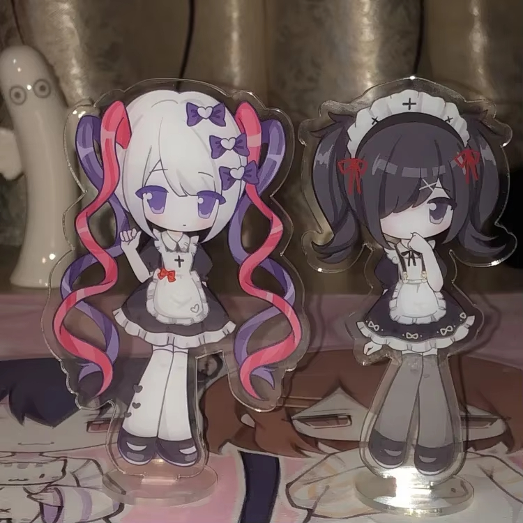 Anime Merchandise Collection - 2 ชิ้น ฟิกเกอร์อะคริลิกตั้งโต๊ะ NEEDY GIRL OVERDOSE