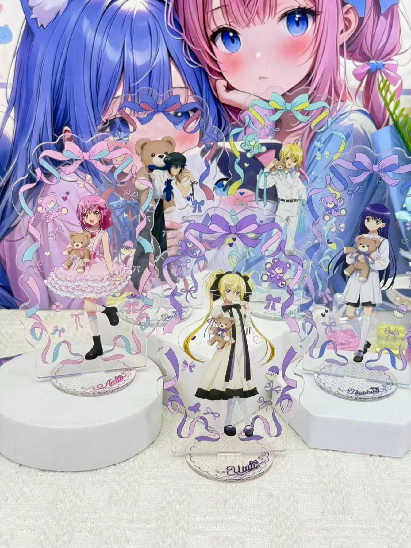 Anime Merchandise Collection - สแตนดี้อะคริลิกอนิเมะ, สแตนดี้ตัวละครน่ารัก, สินค้าอนิเมะ, สแตนดี้สะสม, ของตกแต่งโต๊ะ, ของขวัญสำหรับสาวๆ